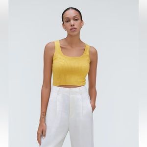 Everlane The Cotton Merino Cami in Dandelion